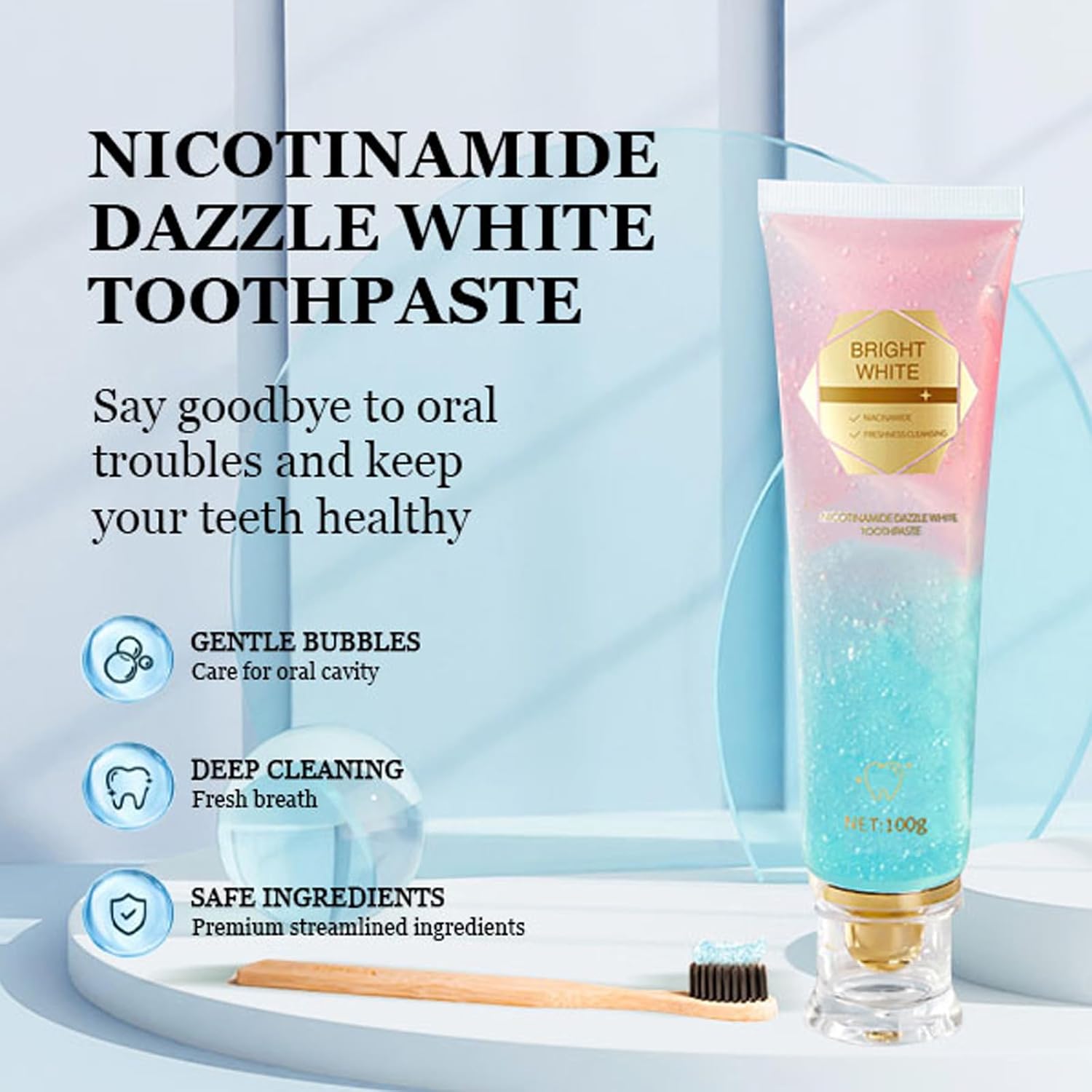 1/2/3pcs Niacinamide Toothpast - огляд і ціна Remineralizing Toothpaste