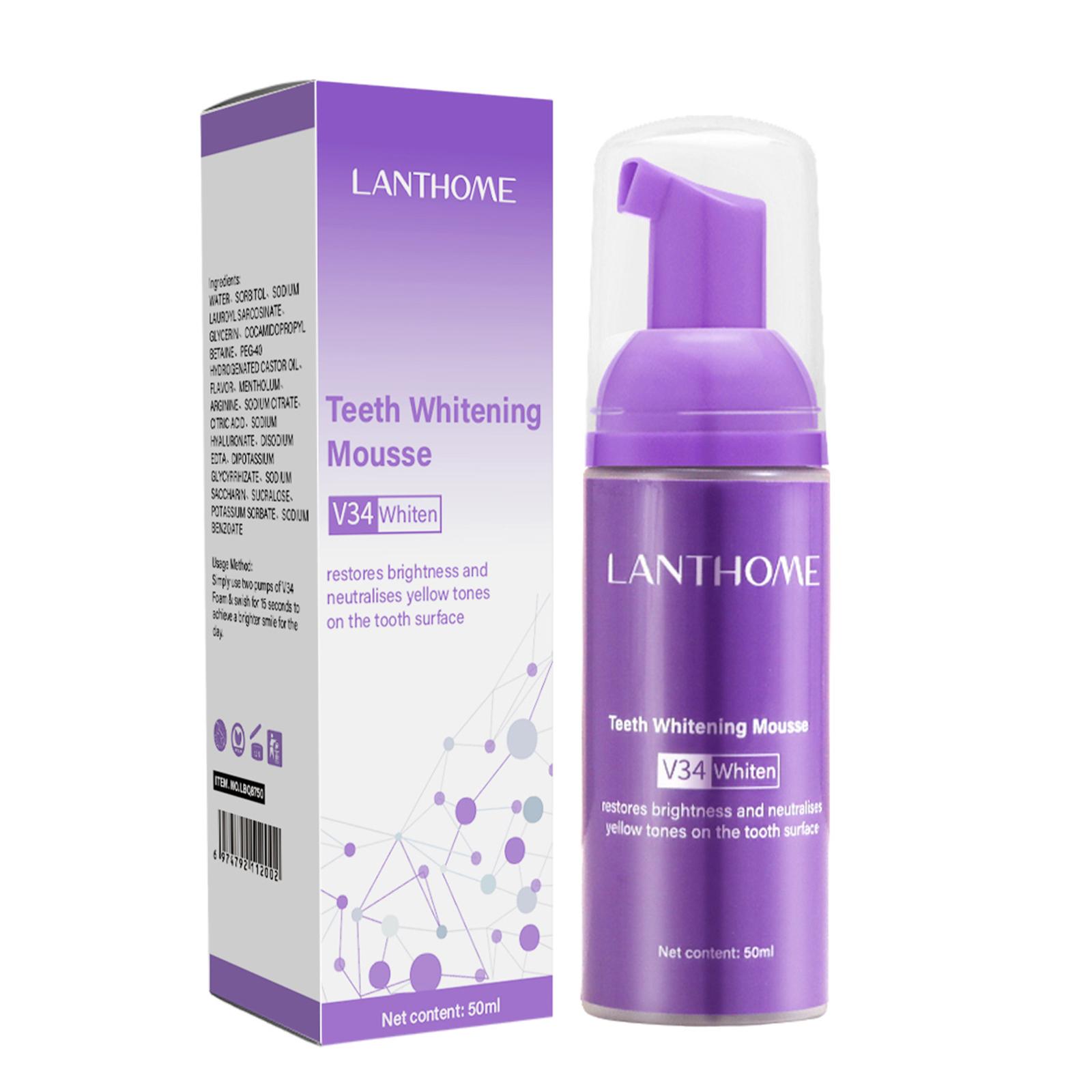 V34 Mousse Teeth Cleaning Toot - огляд і ціна Teeth Whitening Yellow Teeth