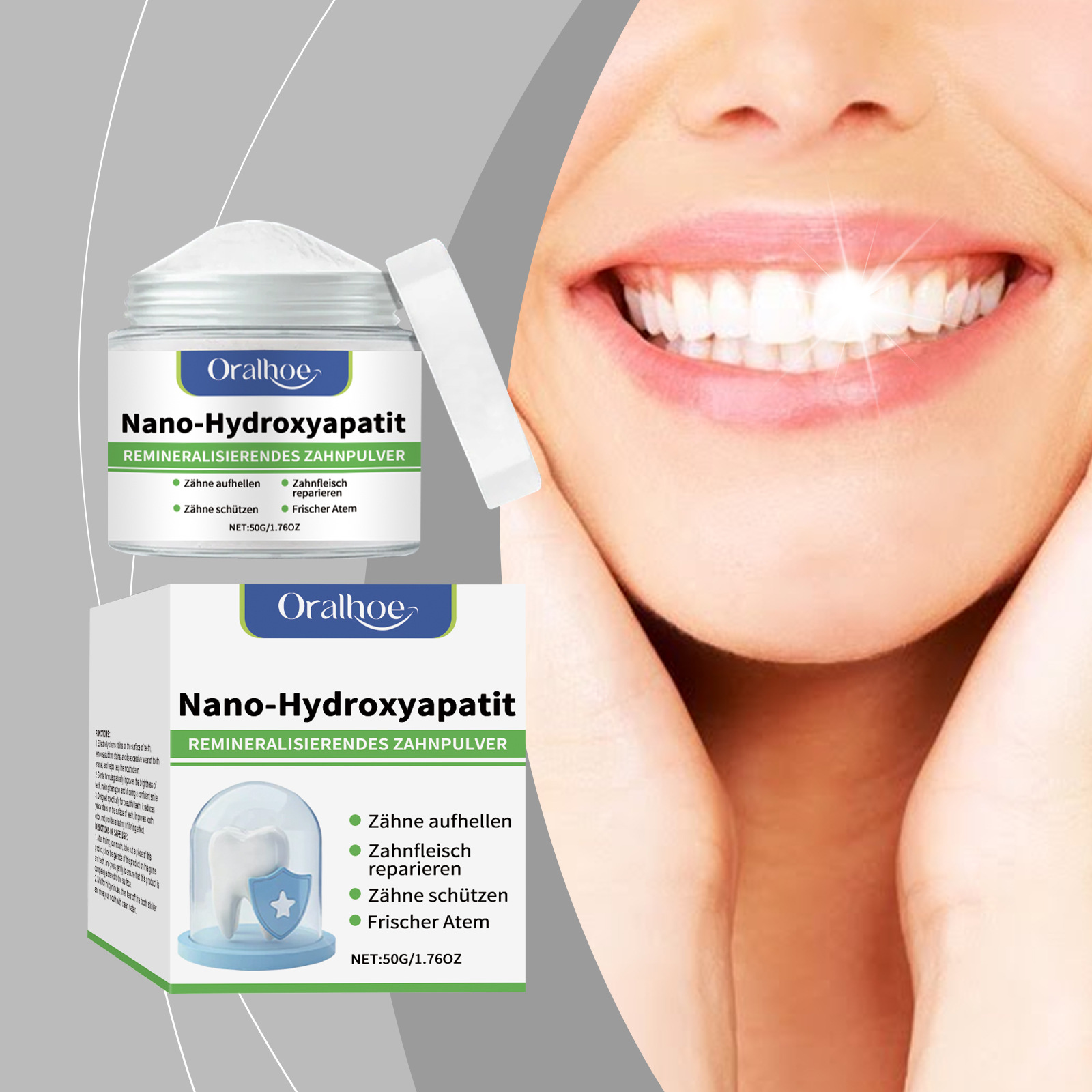 Teeth Whitening Powder Deep Cl - огляд і ціна Teeth Whitening Yellow Teeth
