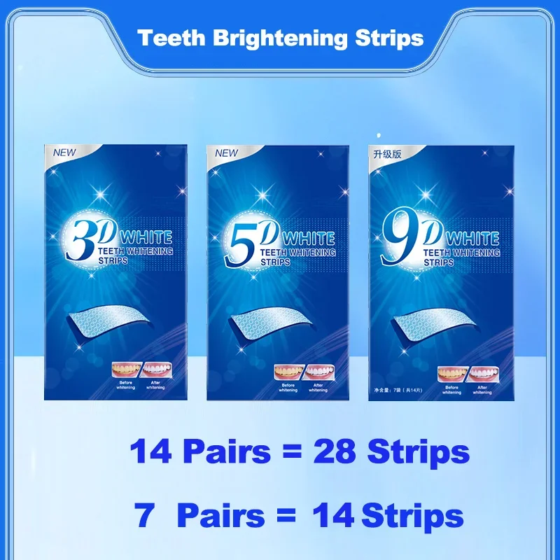 Teeth Whitening Strips White T - огляд і ціна Whitening Strip 3D