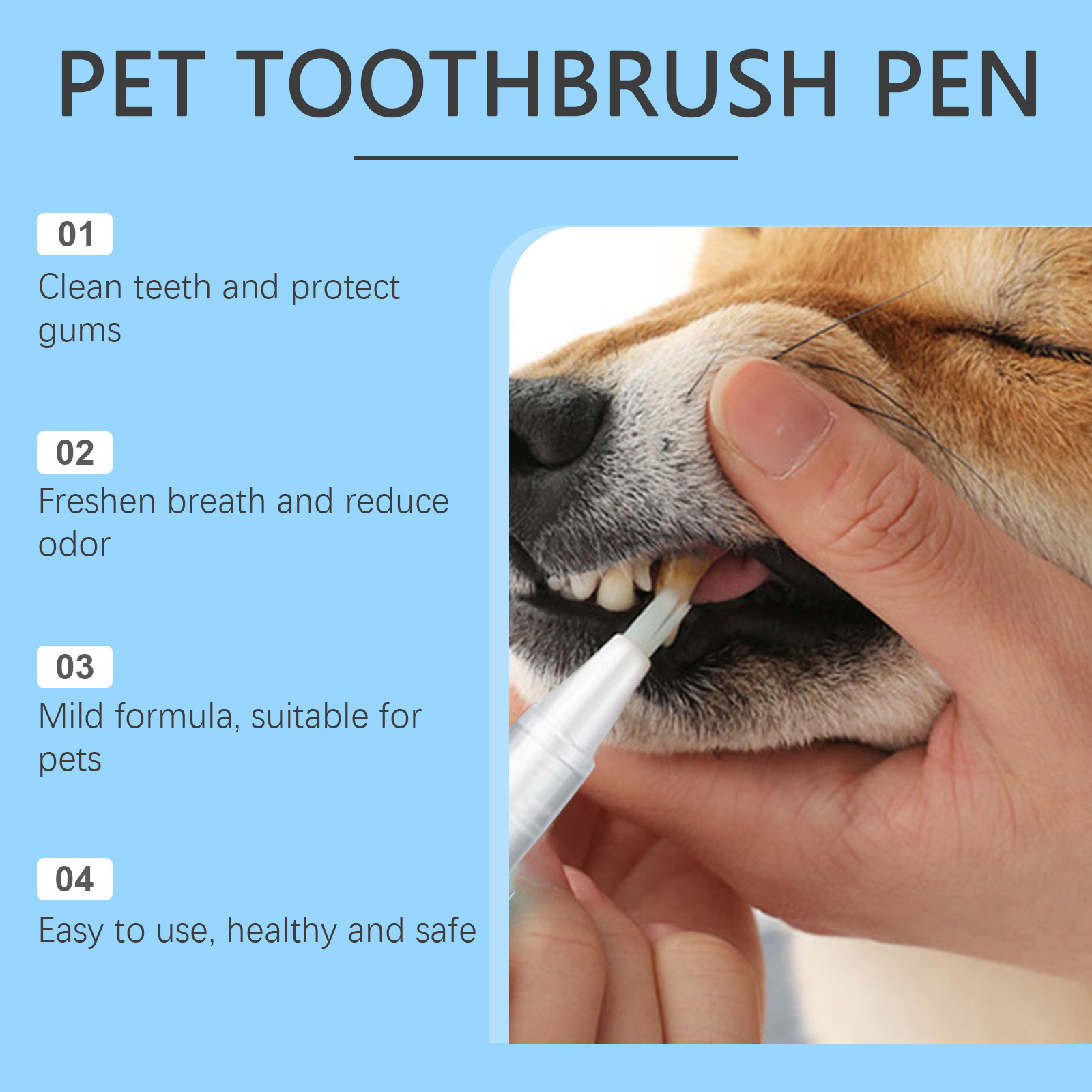Oral Cleaning Gel Pen For Dogs - огляд і ціна Teeth Whitening Paste