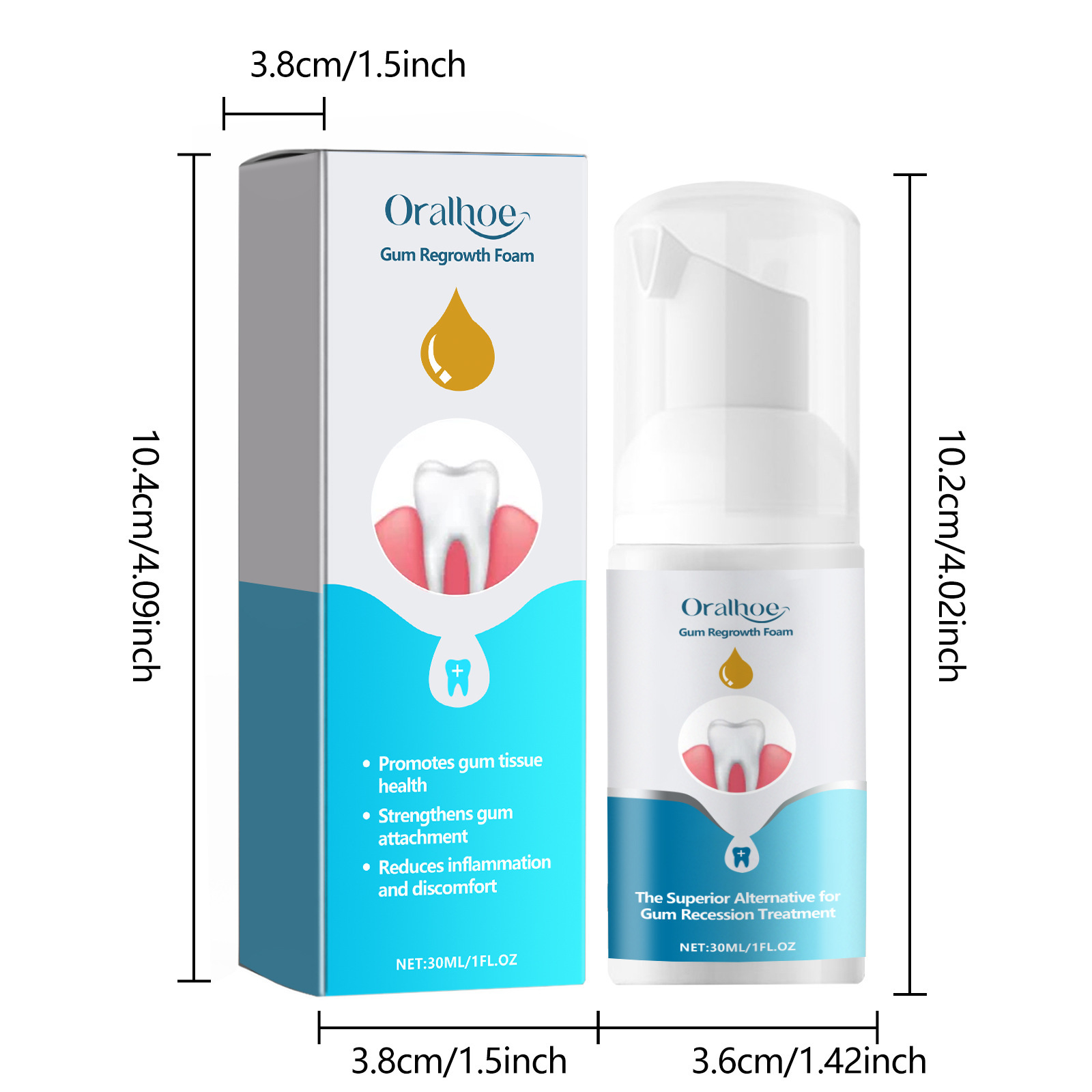 Gum Repair Foam Mousse Toothpa - огляд і ціна Teeth Whitening Yellow Teeth