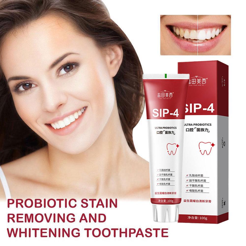 100g Sip-4 Probiotic Whitening - огляд і ціна Teeth Whitening Yellow Teeth