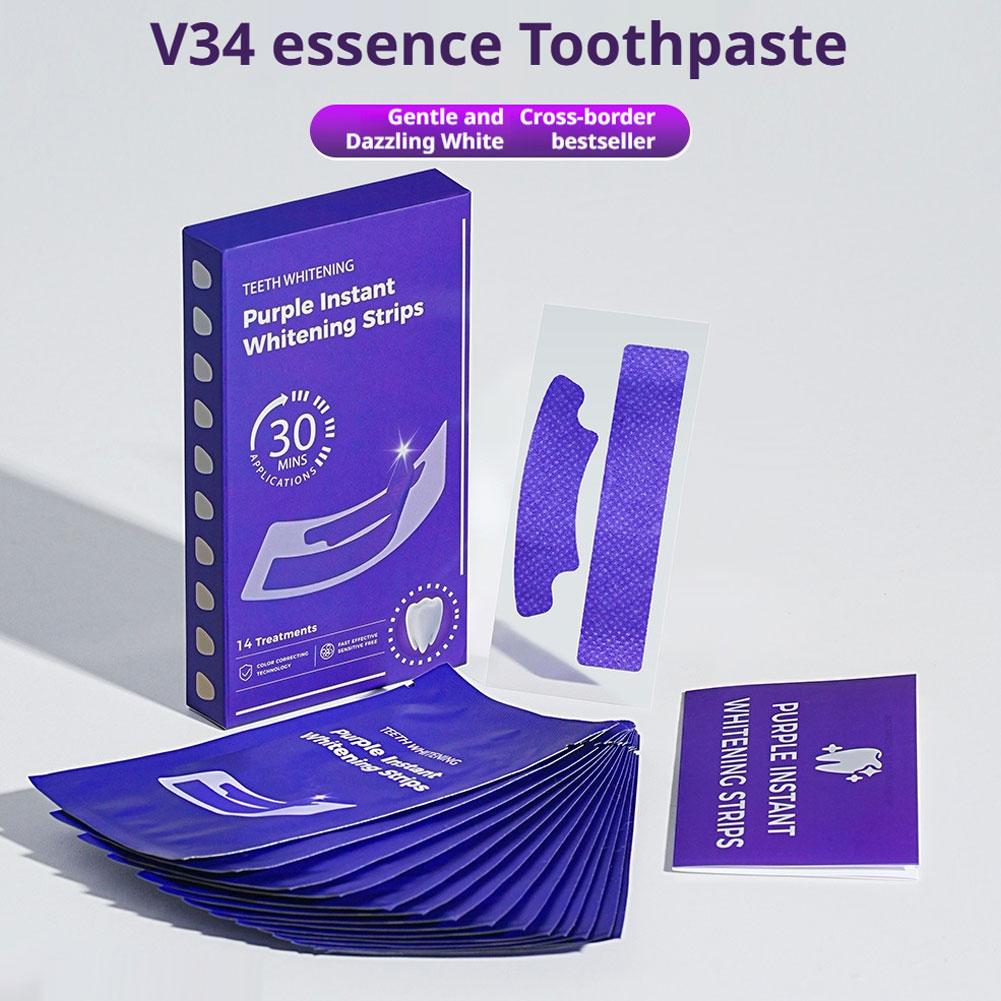 14/28/42PCS V34 Purple Teeth W - огляд і ціна Teeth Whitening Kit At Home